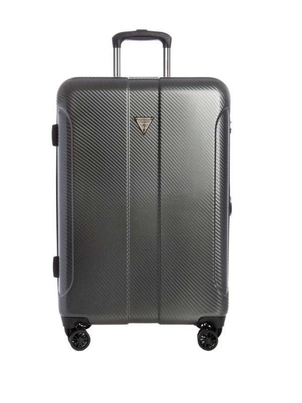 Pink Women's Guess Lustre 24" Spinner Suitcase Luggage Australia Sale | 950KCPZRJ