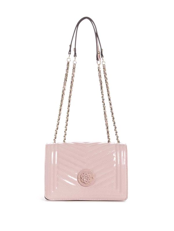 Rose Pink Women's Guess Lida Convertible Crossbody Bags Australia Sale | 913LWIPAK