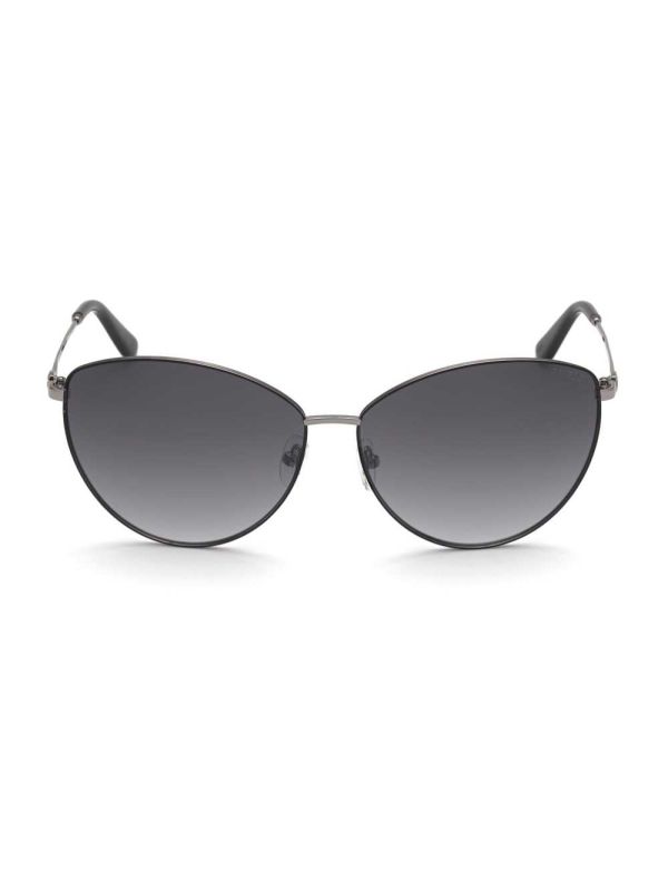 Silver Women's Guess Nina Cat-Eye Sunglasses Australia Sale | 213OWNXPH