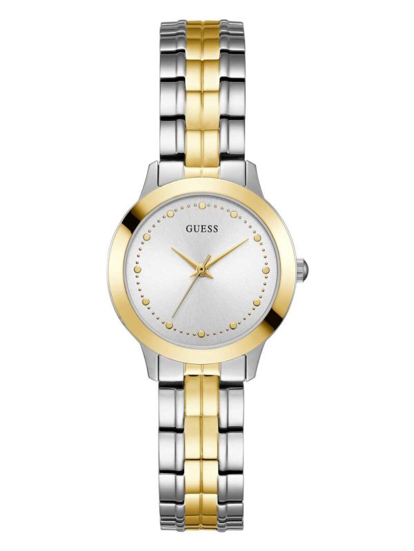 Silver Women's Guess Two-Tone Petite Watches Australia Sale | 507NXCOLZ