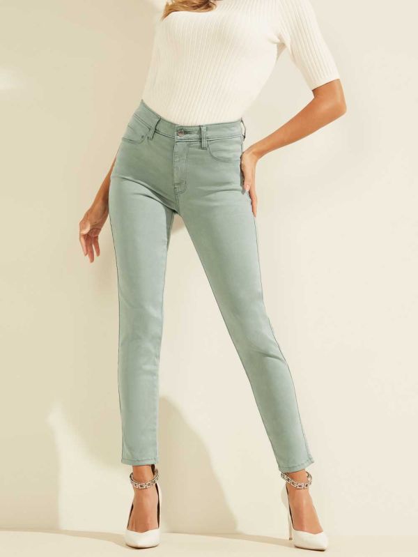 Turquoise Women's Guess Pastel Sexy Curve Skinny Jeans Australia Sale | 047IGUBSD