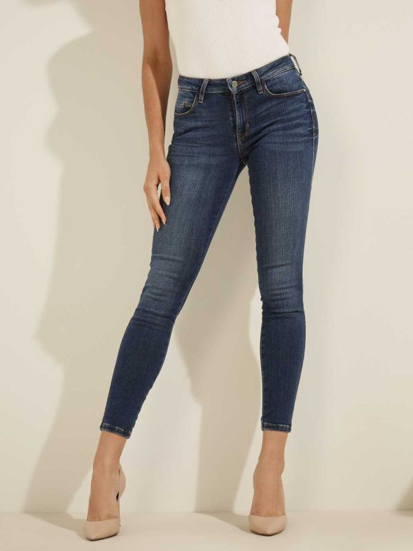 Wash Women's Guess Sexy Curve Mid-Rise Skinny Jeans Australia Sale | 809FUGVAR