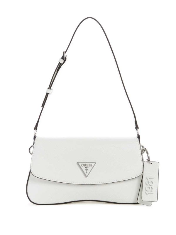 White Women's Guess Cordelia Shoulder Bags Australia Sale | 910QUERIV