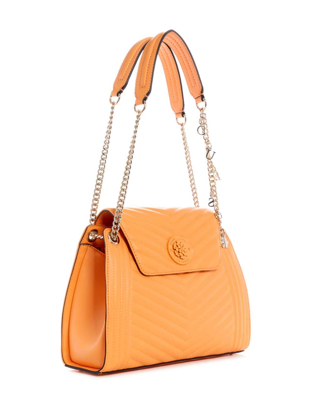 Apricot Women's Guess Lida Convertible Satchel Bags Australia Sale | 209ZCTBHD