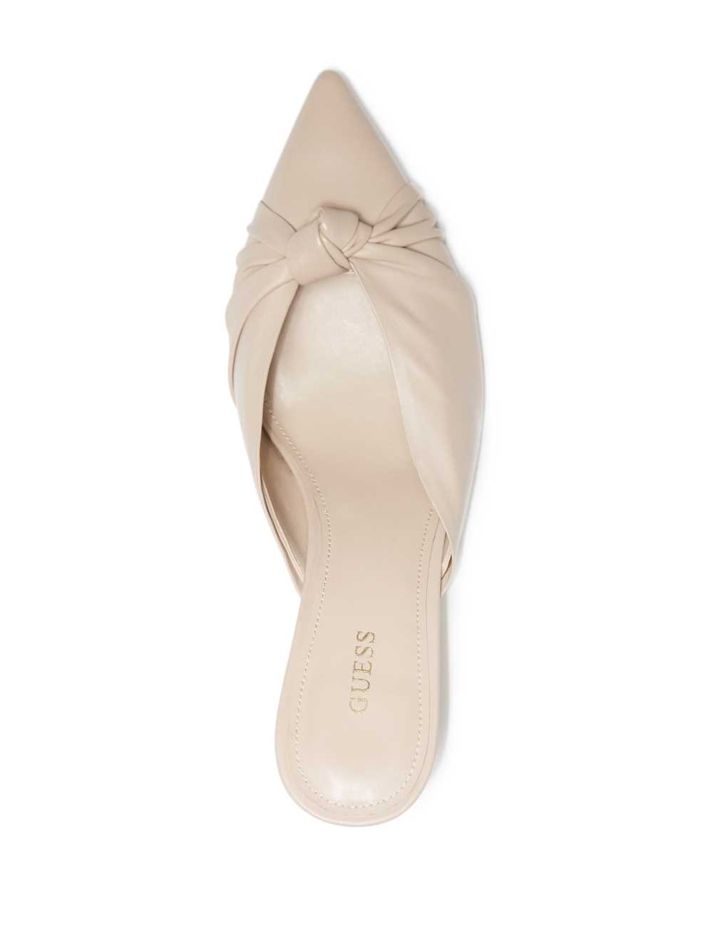 Beige Women's Guess Knot Front Pointed Toe Mules Mules Australia Sale | 721YIELOT