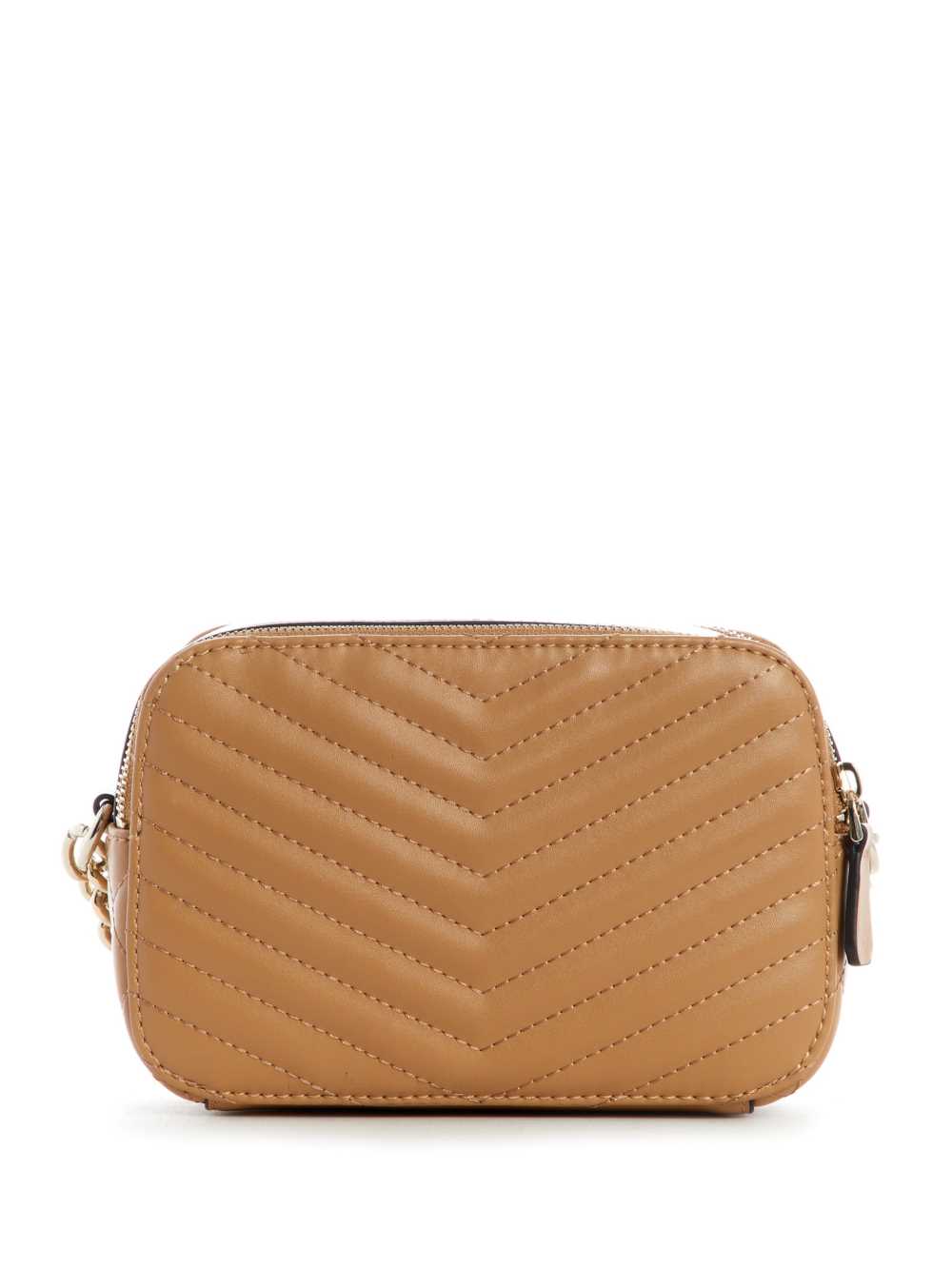 Beige Women's Guess Noelle Quilted Camera Crossbody Bags Australia Sale | 745NUGCWD