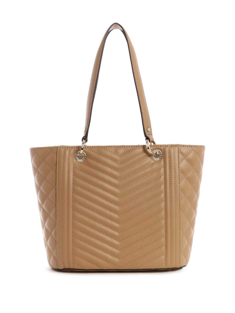 Beige Women's Guess Noelle Small Elite Tote Bags Australia Sale | 963THSVFR