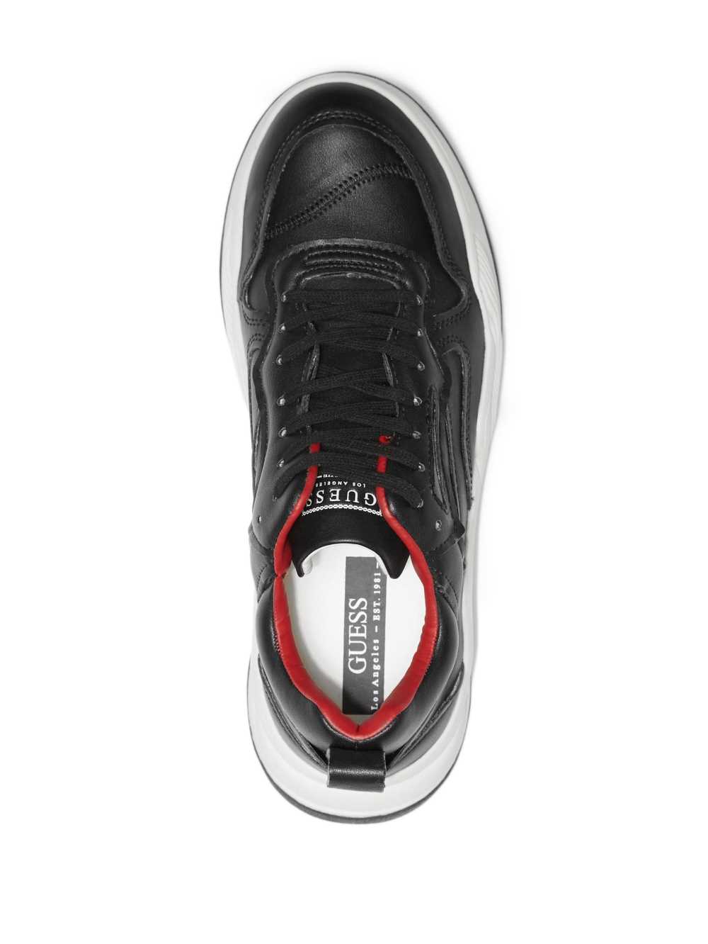 Black Men's Guess Bassano Dad Sneakers Australia Sale | 709HKFQUL