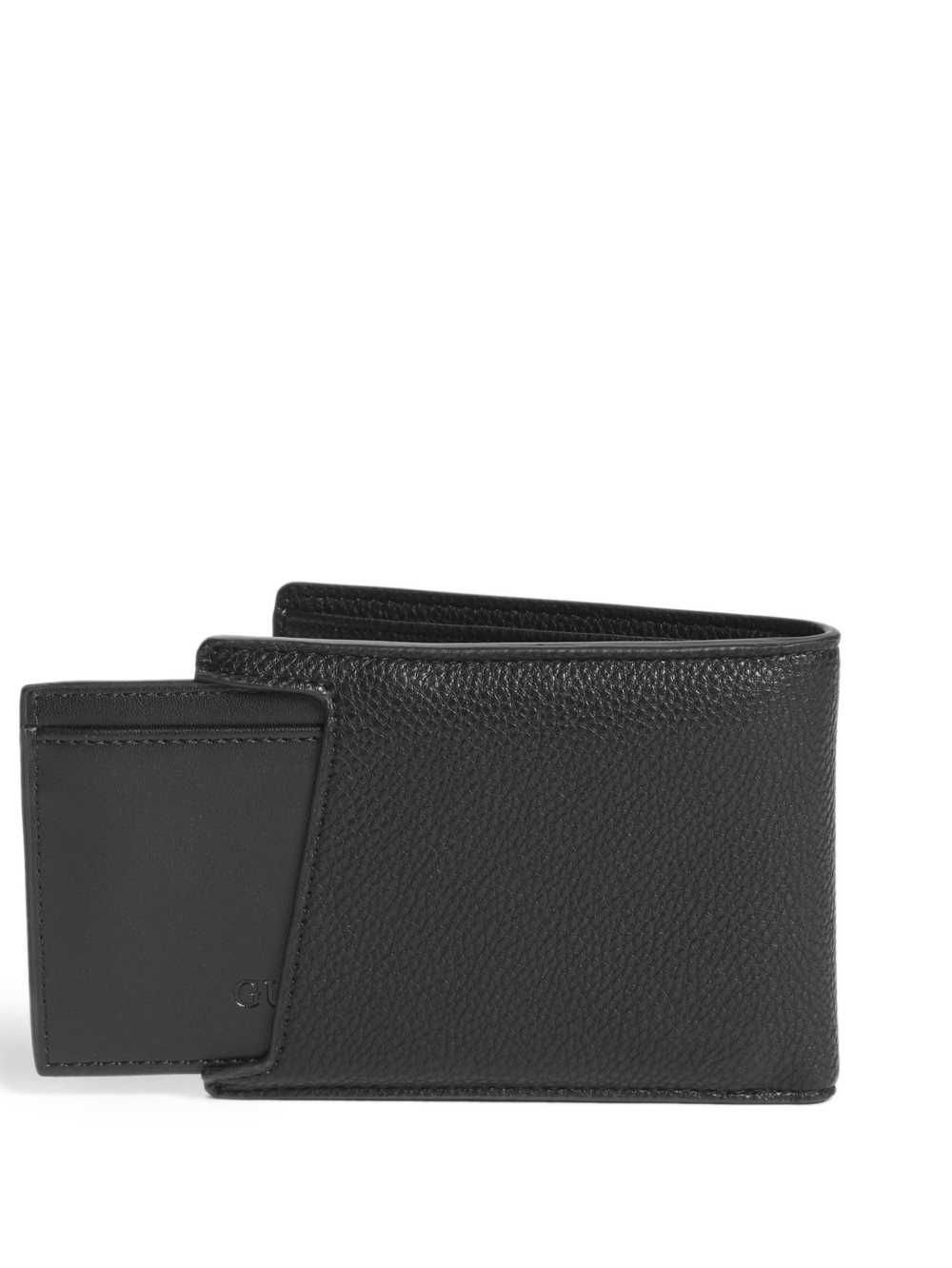 Black Men's Guess Billfold Pull Out Card Case Wallets Australia Sale | 918SNVRZB