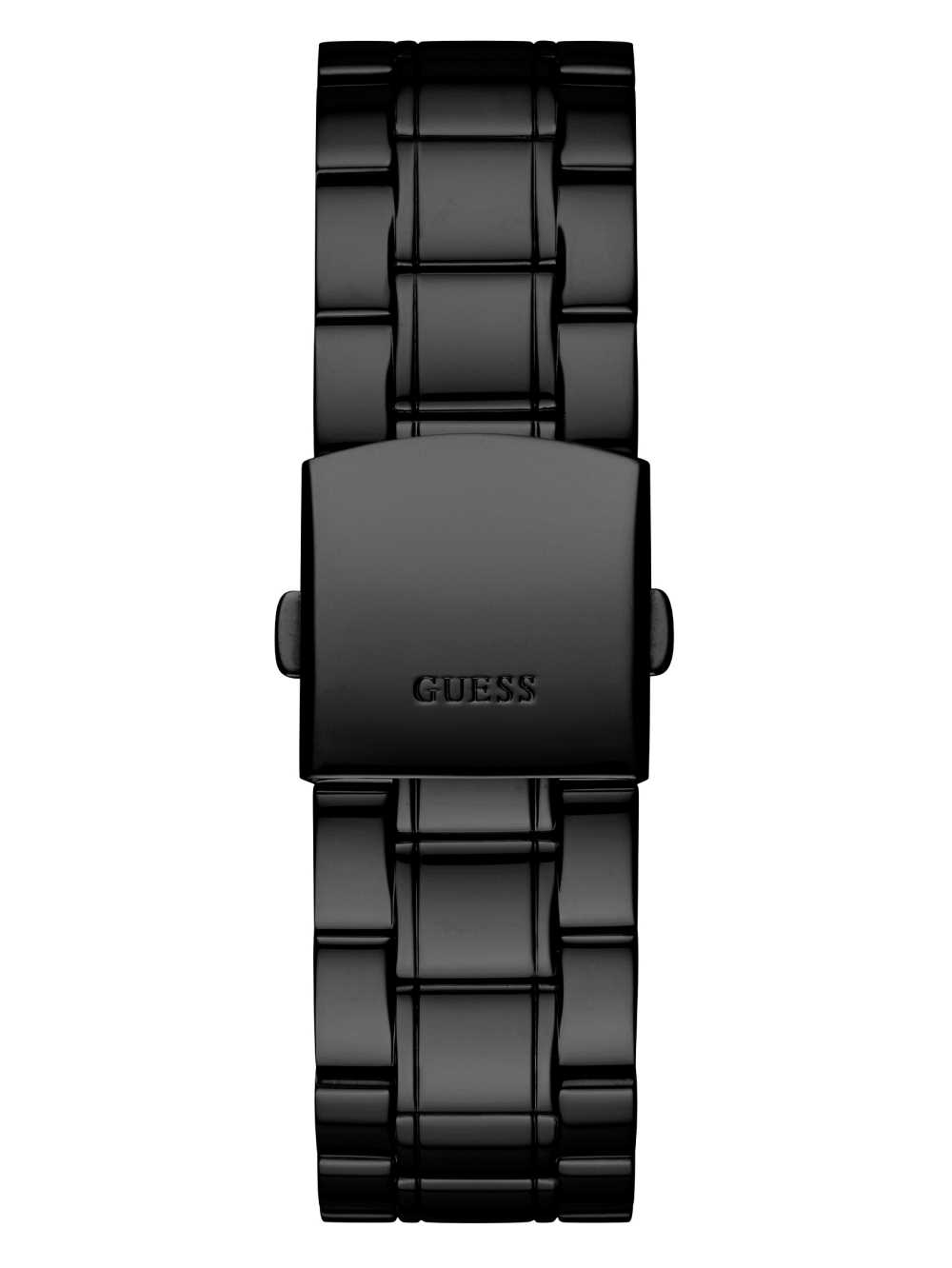 Black Men's Guess Black Diamond Analog Watches Australia Sale | 176RIBSEH