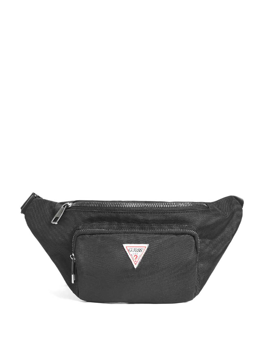 Black Men\'s Guess Canvas Fanny Pack Crossbody Bags Australia Sale | 026EHOSRZ