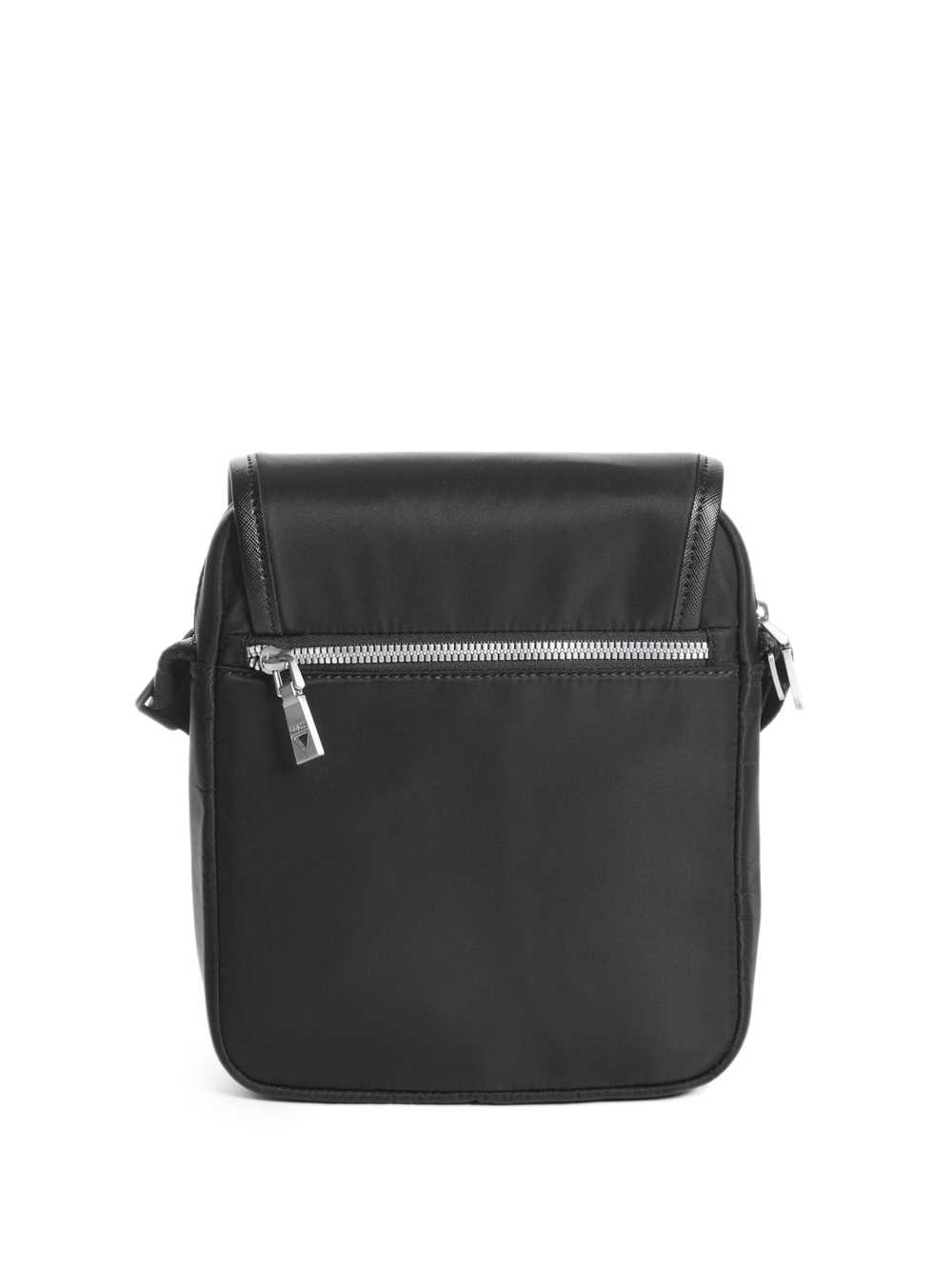 Black Men's Guess Certosa Flap Crossbody Bags Australia Sale | 059VQOFJR