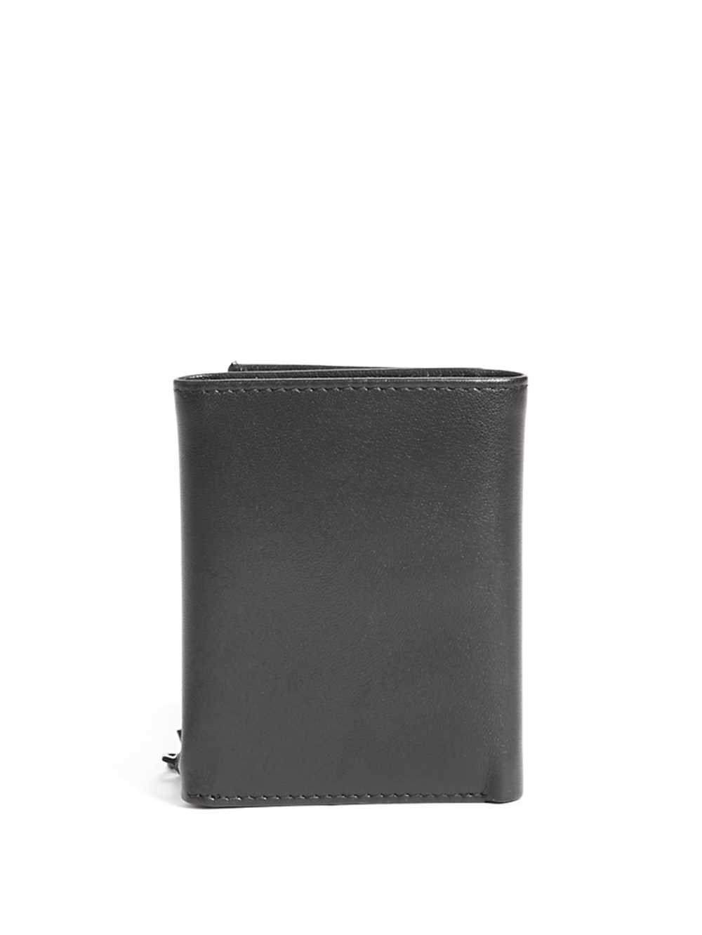 Black Men's Guess Chain Trifold Wallets Australia Sale | 640QVCRDZ