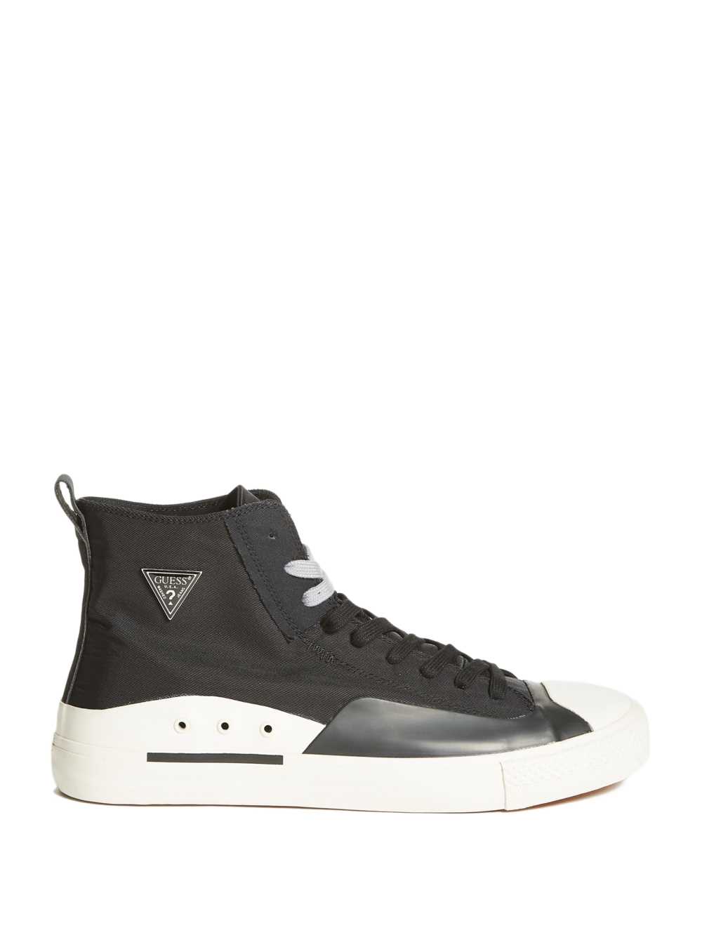 Black Men's Guess Ederle High-Top Sneakers Australia Sale | 683IWREAT