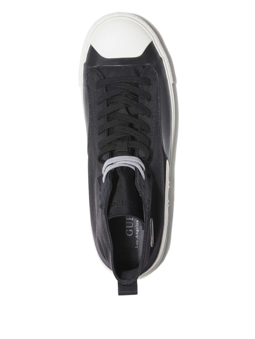 Black Men's Guess Ederle High-Top Sneakers Australia Sale | 683IWREAT