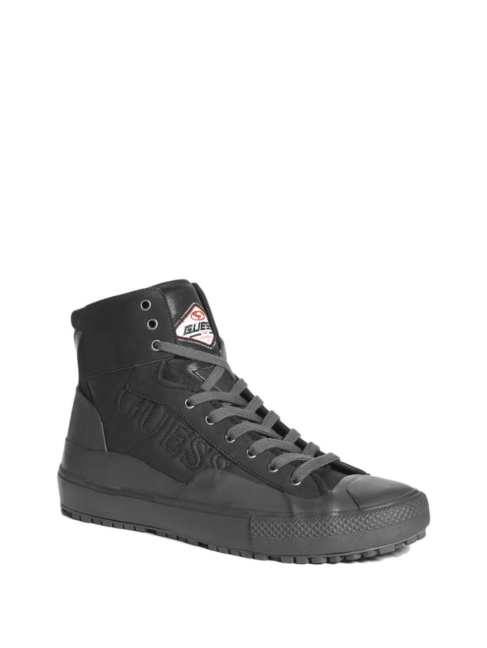 Black Men\'s Guess Ederle Lace-Up Boots Australia Sale | 450LKPYWU