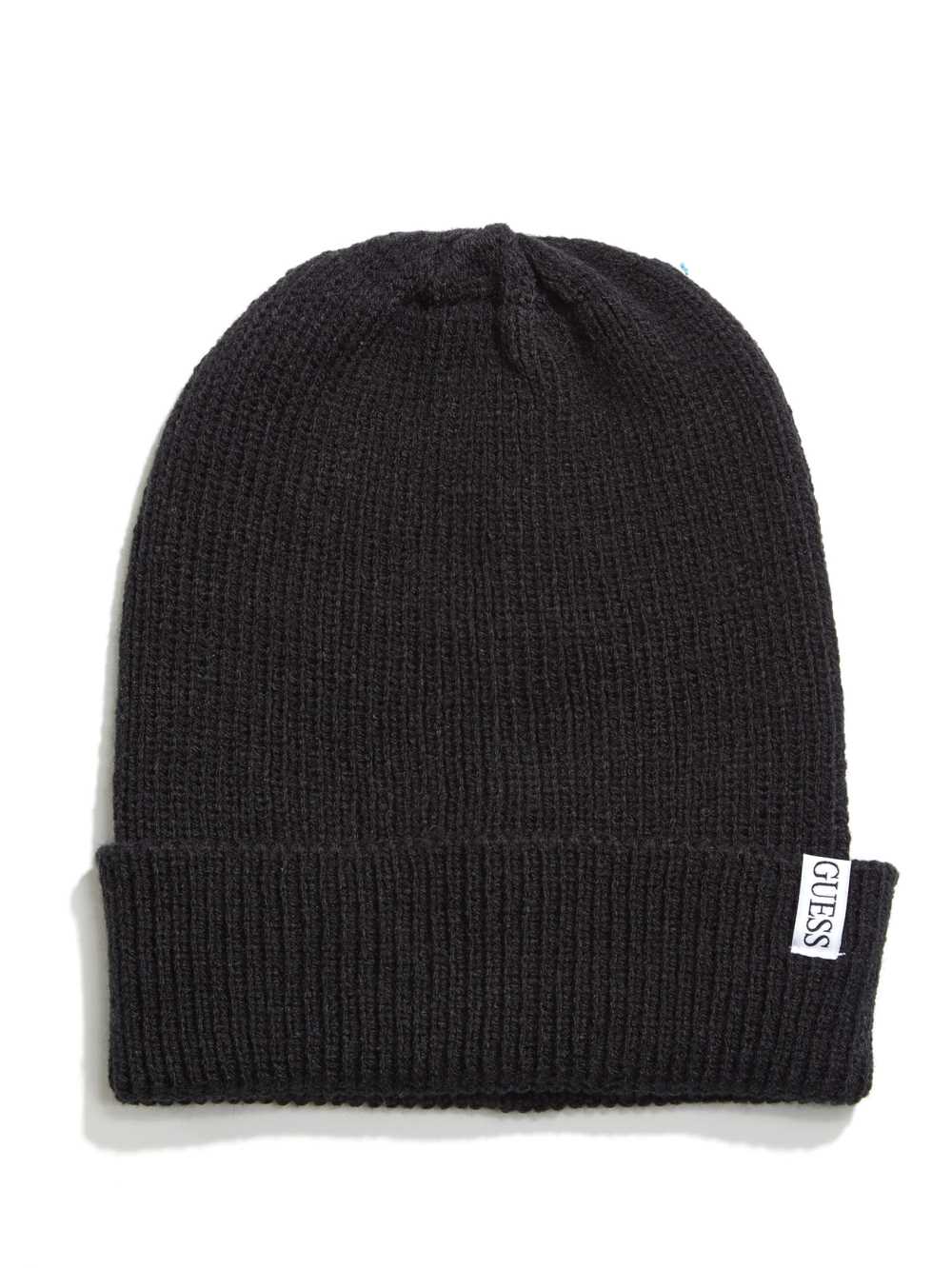 Black Men\'s Guess Elliot Patch Beanie Australia Sale | 316LGEWIC