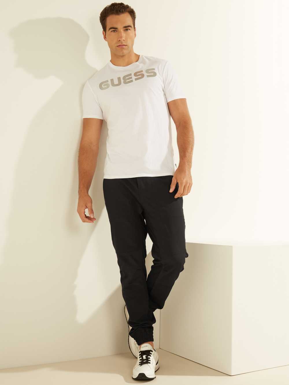 Black Men's Guess Explorer Stretch Joggers Australia Sale | 749VUXLGY