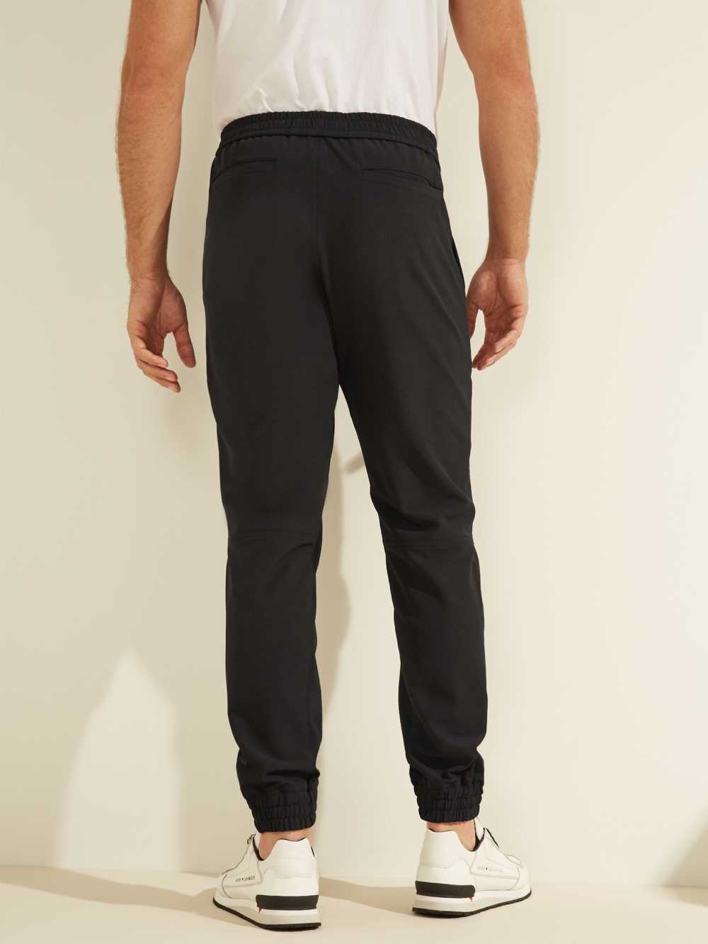 Black Men's Guess Explorer Stretch Joggers Australia Sale | 749VUXLGY