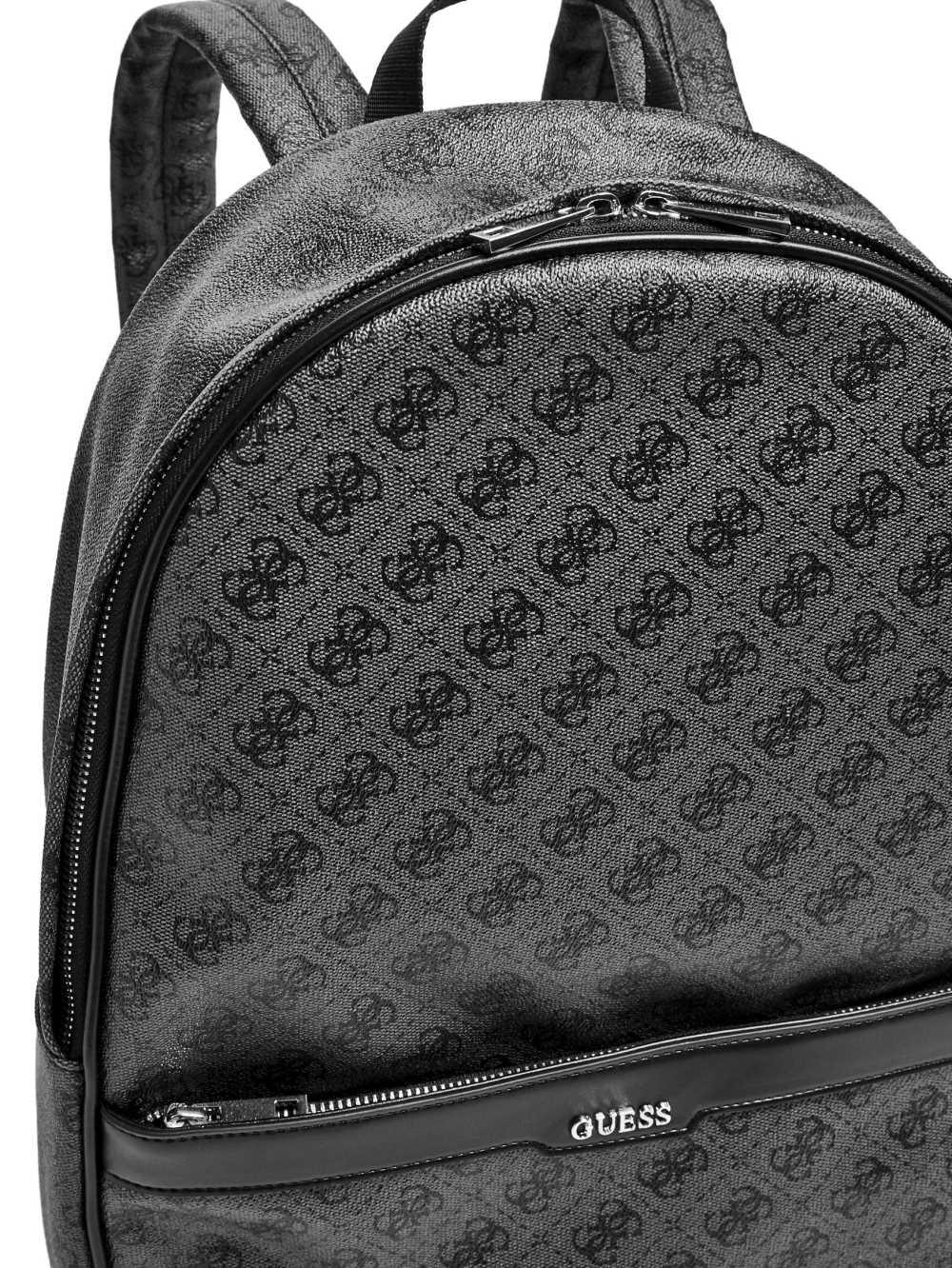 Black Men's Guess Kevin Logo-Print Backpack Australia Sale | 943LRYVUK