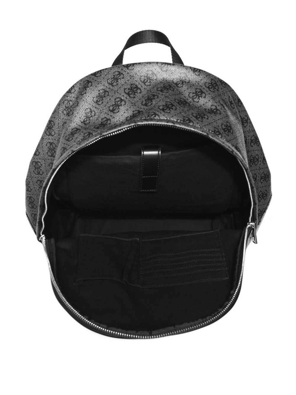 Black Men's Guess Kevin Logo-Print Backpack Australia Sale | 943LRYVUK