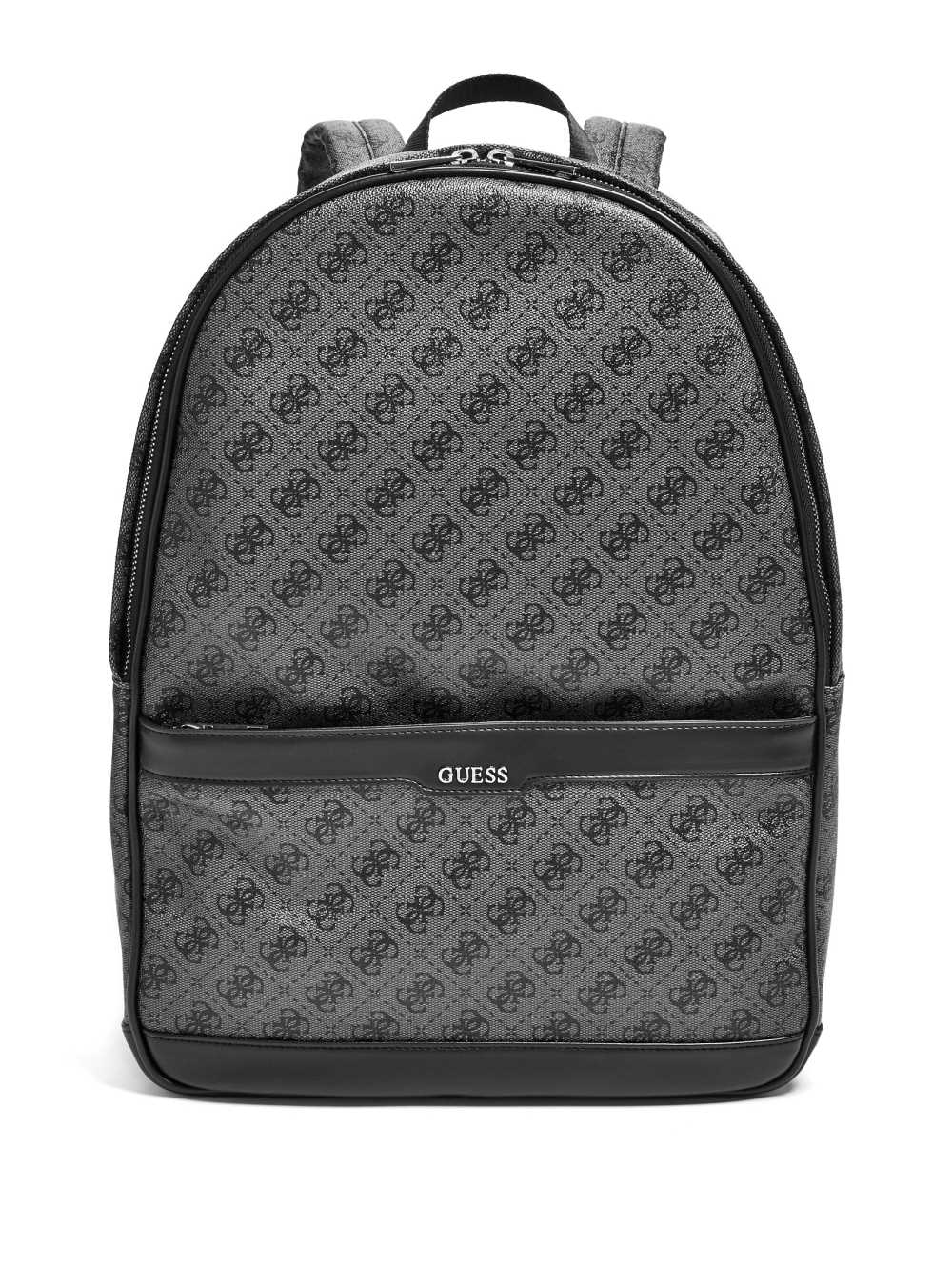 Black Men\'s Guess Kevin Logo-Print Backpack Australia Sale | 943LRYVUK