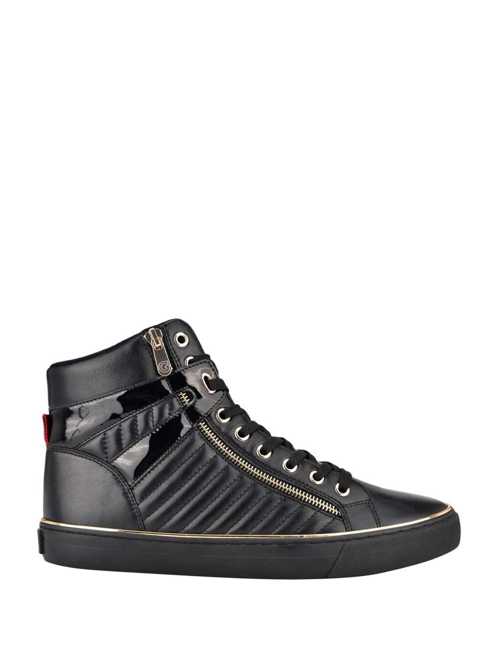 Black Men's Guess Million High-Top Sneakers Australia Sale | 930RKVCSU