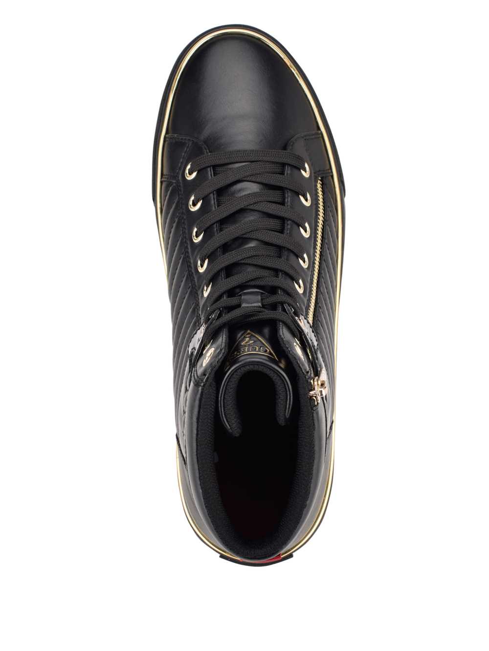 Black Men's Guess Million High-Top Sneakers Australia Sale | 930RKVCSU