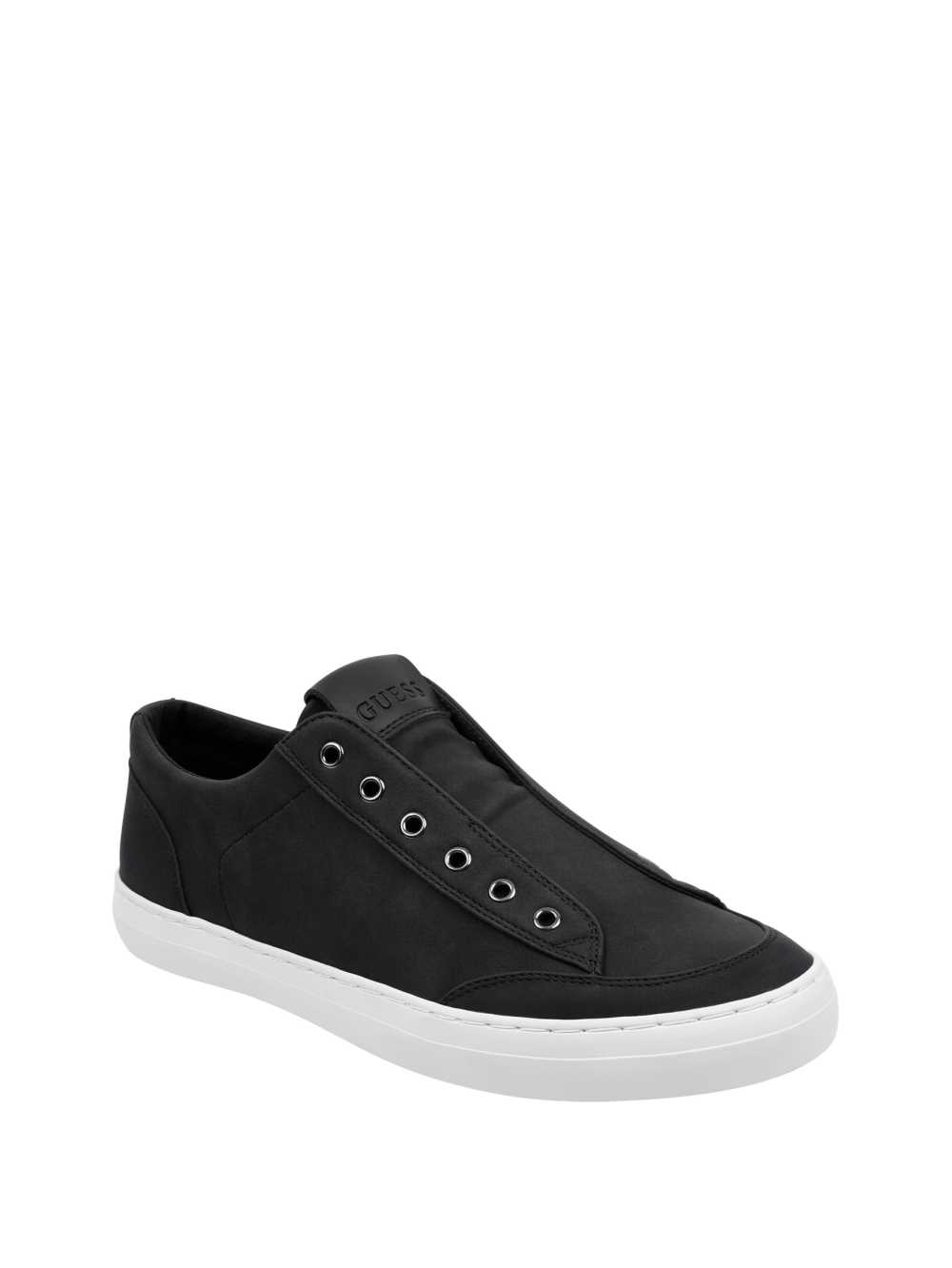 Black Men\'s Guess Mitt Slip-On Sneakers Australia Sale | 567XFSHWP