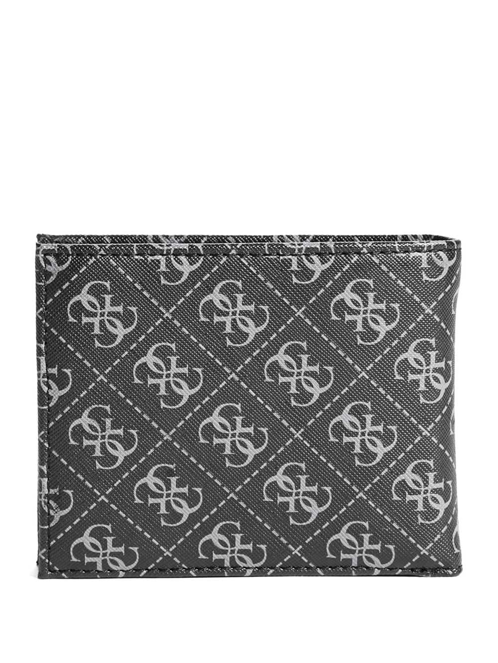 Black Men's Guess Monterrey Bifold Wallets Australia Sale | 081MZWVQP