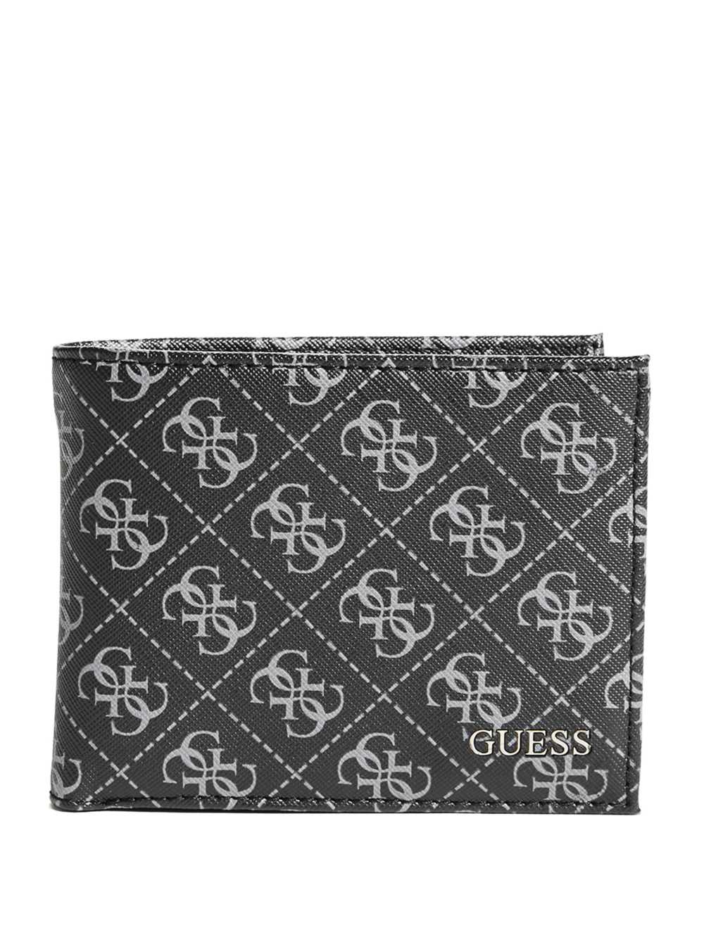 Black Men\'s Guess Monterrey Bifold Wallets Australia Sale | 081MZWVQP