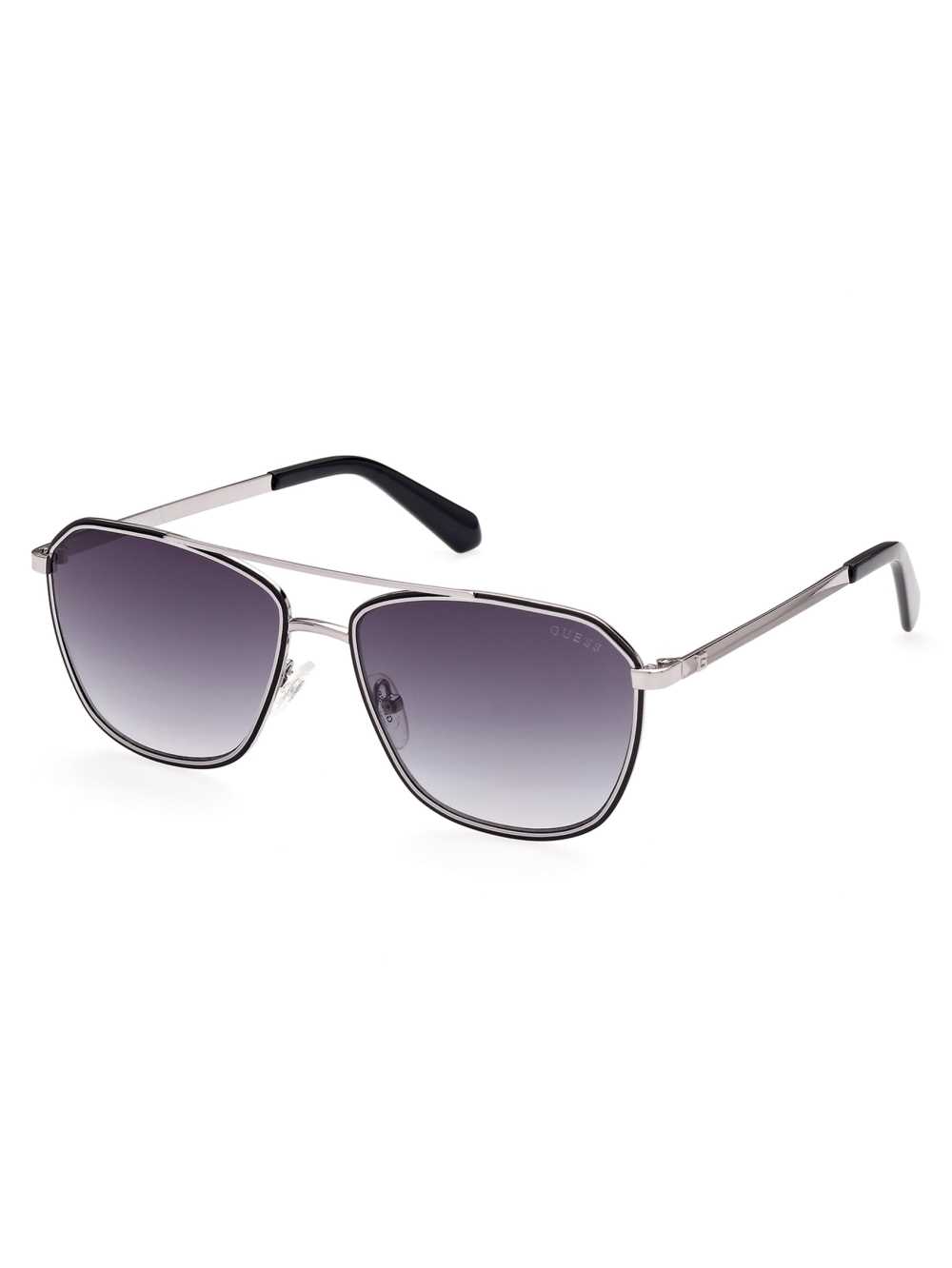 Black Men's Guess Navigator Metal Sunglasses Australia Sale | 472BKCPWH