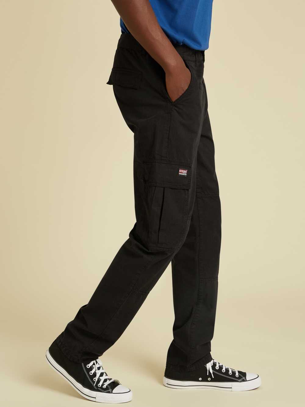 Black Men's Guess Originals Kit Cargo Pants Australia Sale | 940NVXPBY