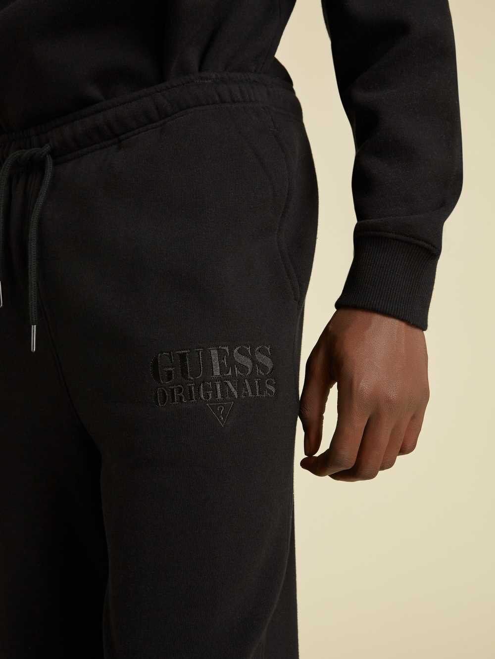 Black Men's Guess Originals Kit Joggers Australia Sale | 401TXHZIS