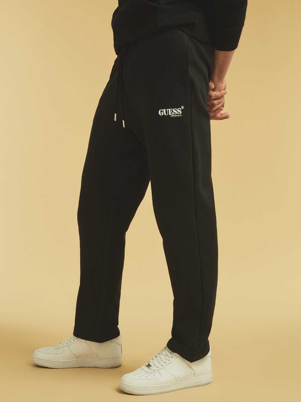 Black Men's Guess Originals Kit Joggers Australia Sale | 439WMDZVA