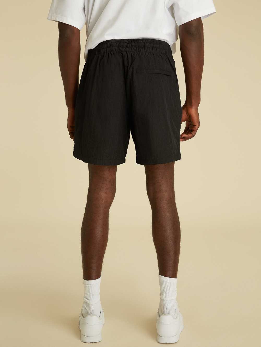 Black Men's Guess Originals Kit Nylon Shorts Australia Sale | 954TPMCZR