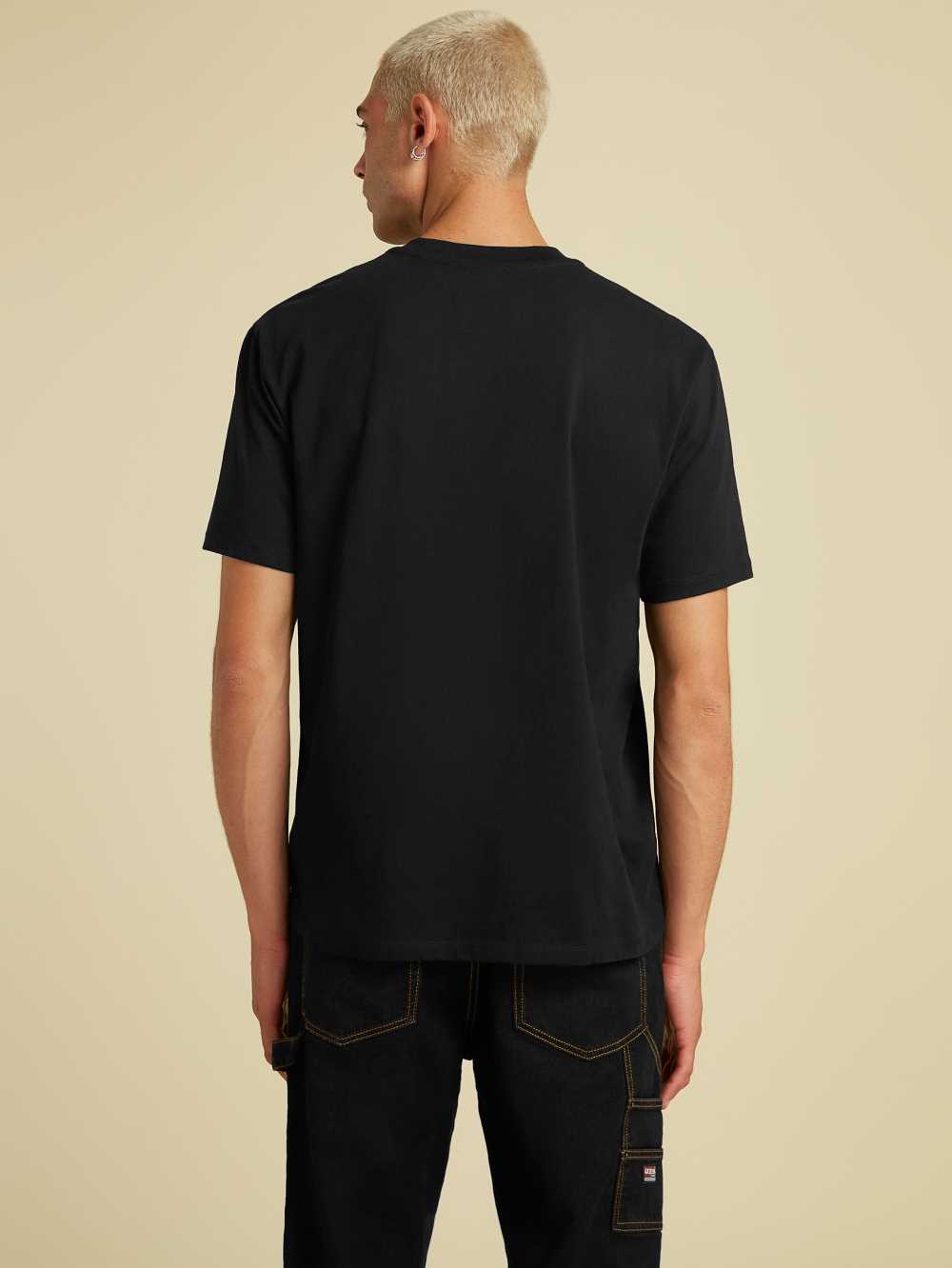 Black Men's Guess Originals Kit Pocket T-shirt Australia Sale | 897ZYPBGR