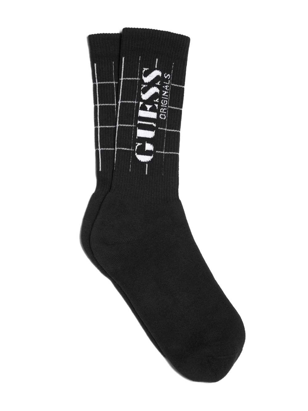 Black Men's Guess Originals Logo Socks Australia Sale | 975SGKPFU