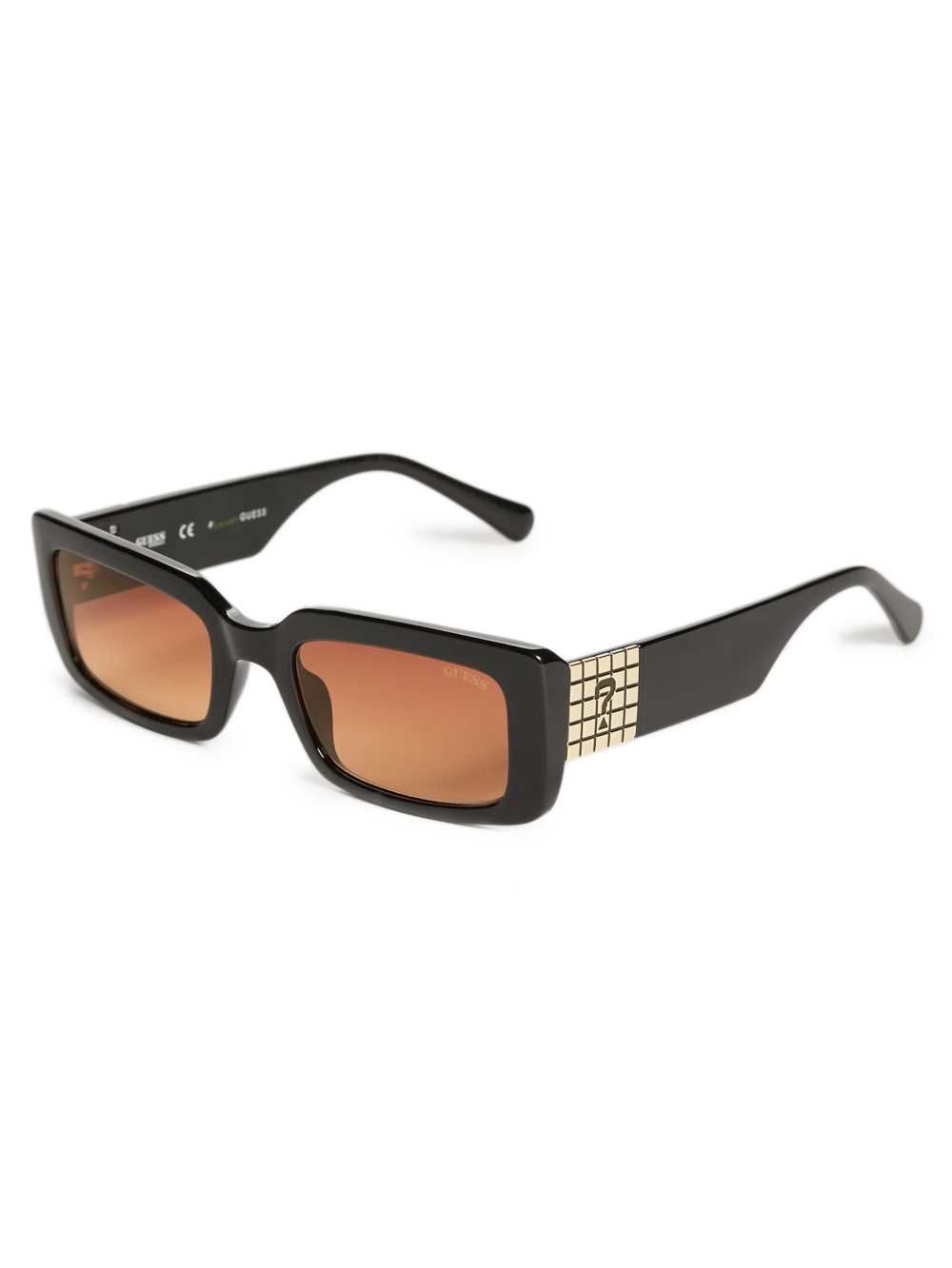 Black Men's Guess Originals Rectangular Sunglasses Australia Sale | 543CGPVIK