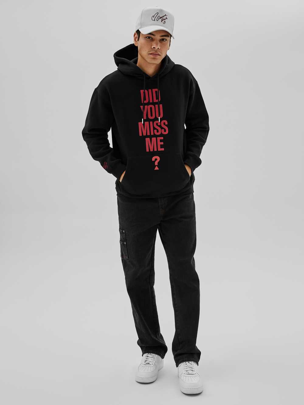 Black Men's Guess Originals x Anna Nicole Smith Hoodie Australia Sale | 091ZKMQIH