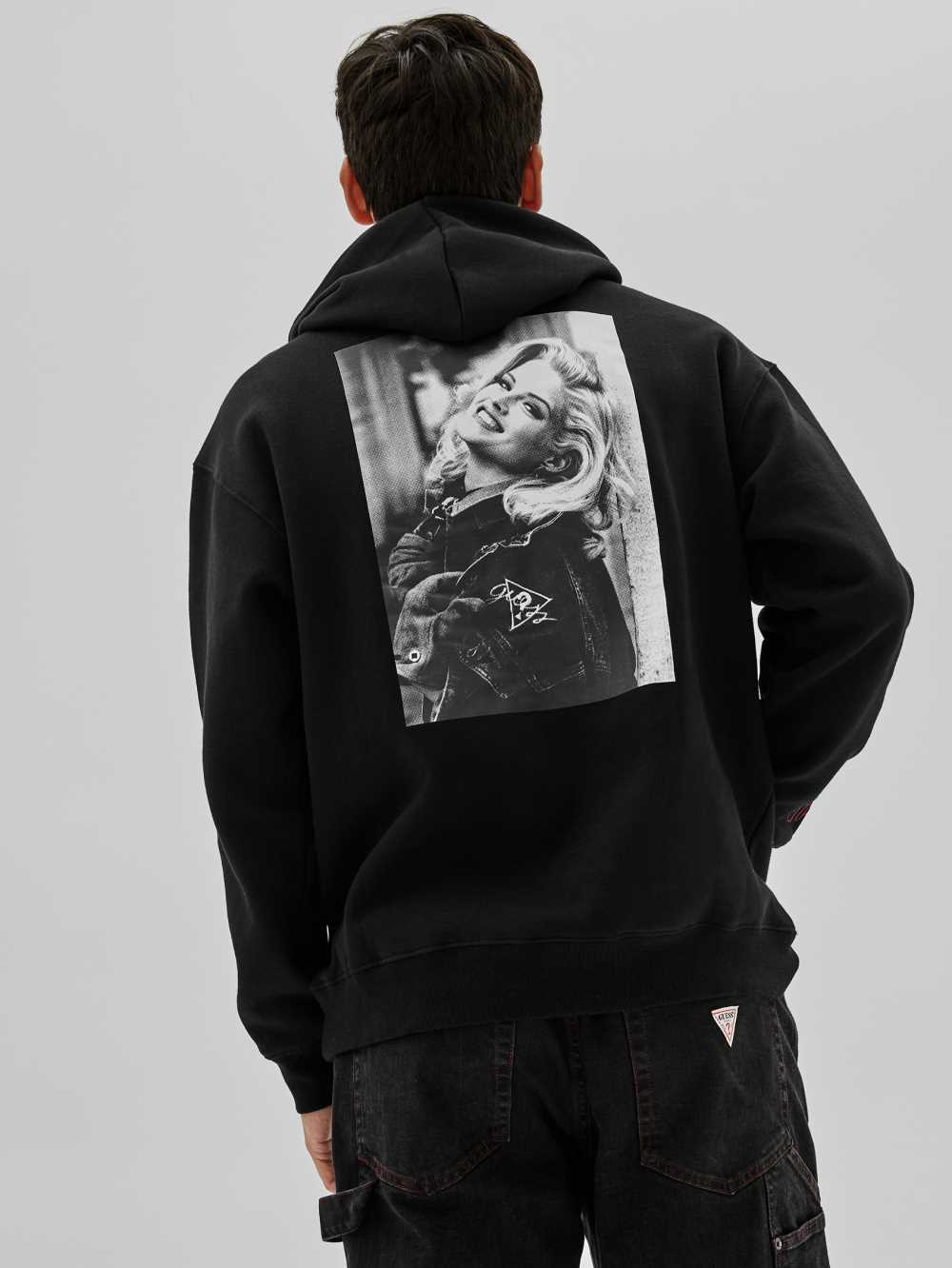 Black Men's Guess Originals x Anna Nicole Smith Hoodie Australia Sale | 091ZKMQIH