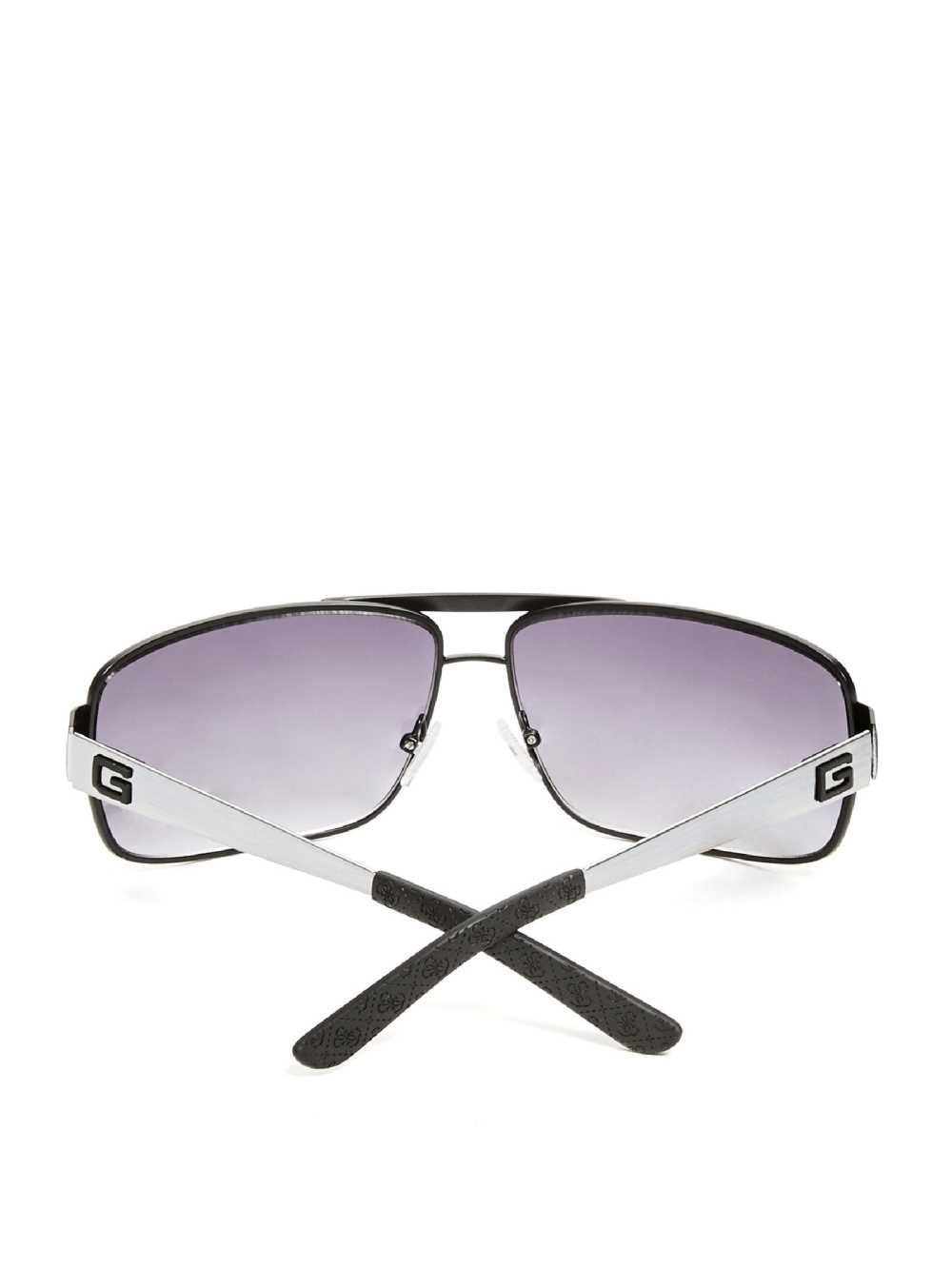 Black Men's Guess Ron Navigator Sunglasses Australia Sale | 652GXPCQH