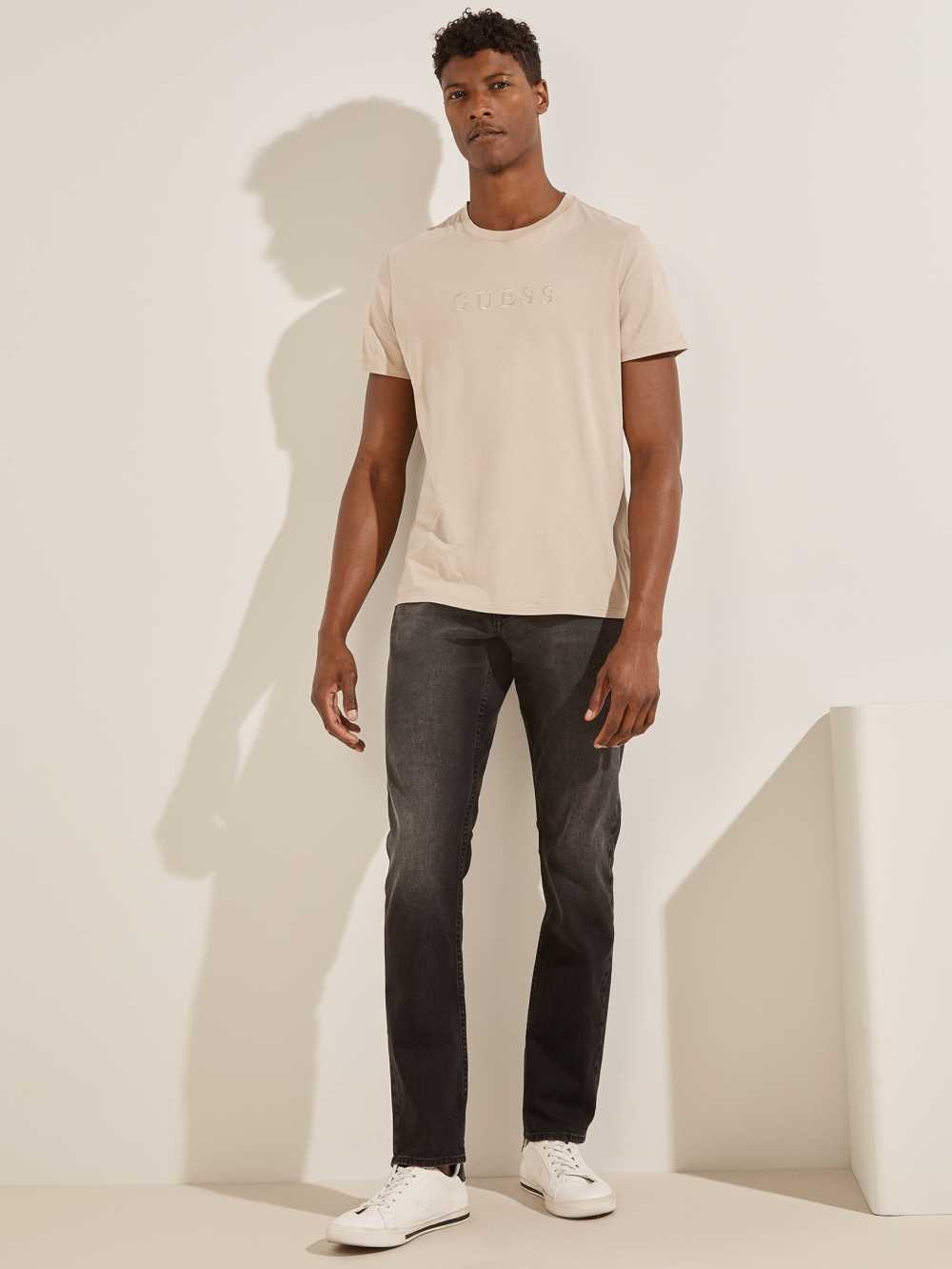 Black Men's Guess Slim Tapered Jeans Australia Sale | 273DXNRBV