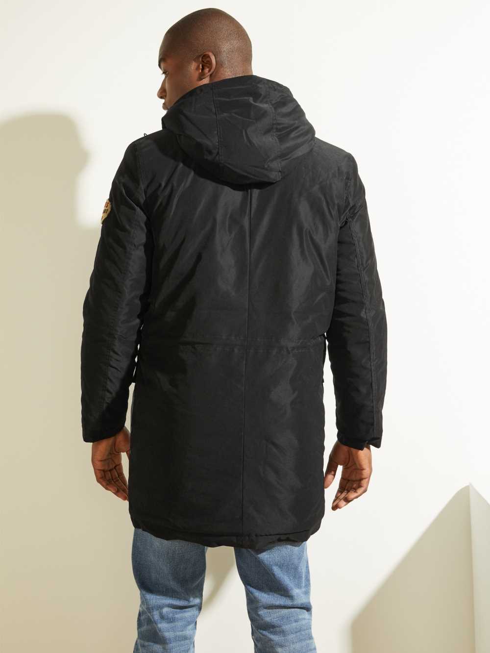 Black Men's Guess Softshell Utility Parka Jackets Australia Sale | 490NAGWMD