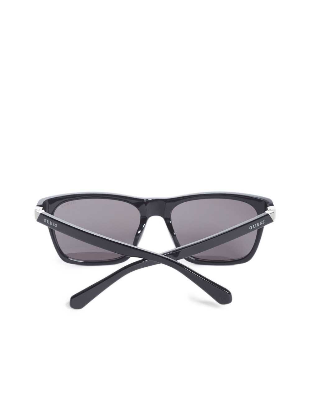 Black Men's Guess Square Sunglasses Australia Sale | 246SWKVQG