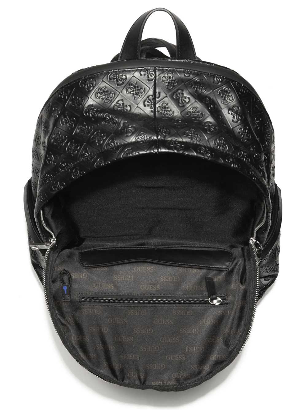 Black Men's Guess Vezzola Quattro G Backpack Australia Sale | 124UKTFSG