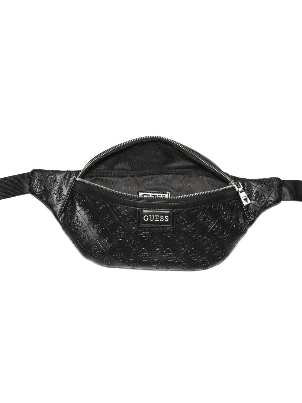 Black Men's Guess Vezzola Quattro G Belt Bags Australia Sale | 586AOGRUY