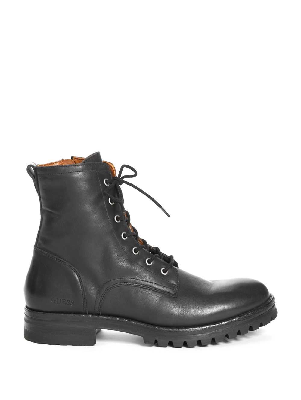 Black Men's Guess Vigo Combat Boots Australia Sale | 527JNHYLI