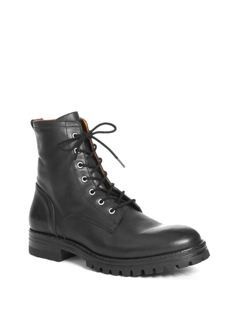 Black Men\'s Guess Vigo Combat Boots Australia Sale | 527JNHYLI