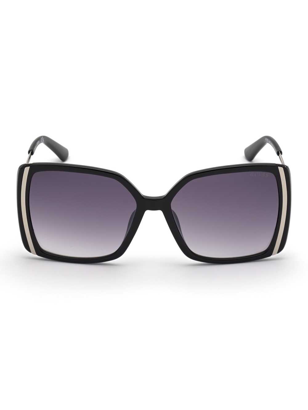 Black Purple Women\'s Guess Cutout Square Sunglasses Australia Sale | 621WDIOPZ